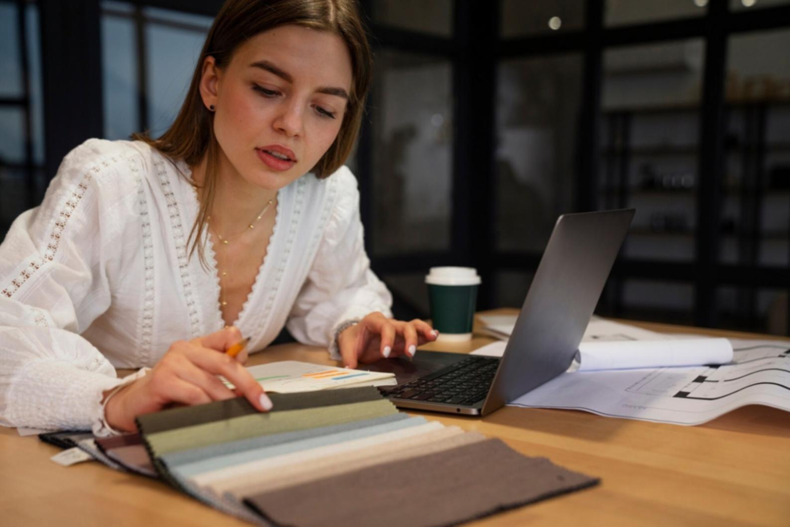 Investment analysis workspace showing market research and strategic planning